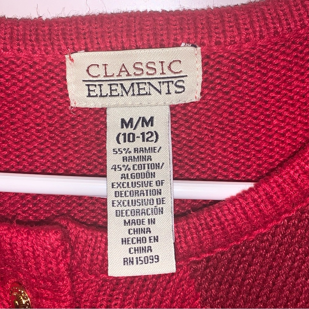 Classic Elements Women’s Argyle Santa Embroidered… - image 2